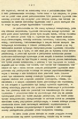 Problem Tygodnika Powszechnego - Próba analizy