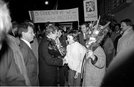 Prezydent Vaclav Havel w Warszawie – 1990