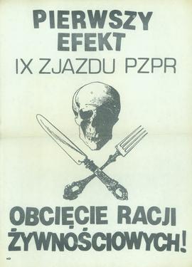 Pierwszy efekt IX Zjazdu PZPR - obcięcie racji żywnościowych!
