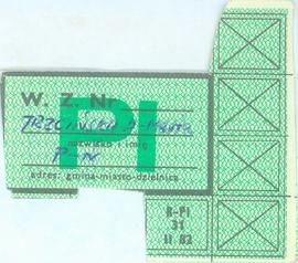 Kartka reglamentacyjna 1982