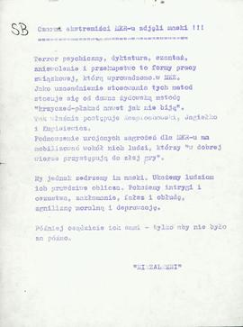 Czarni ekstremiści MKR-u zdjęli maski!!!