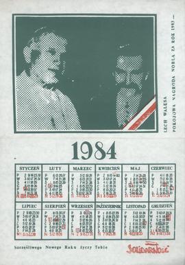 Lech Wałęsa: Pokojowa Nagroda Nobla za rok 1983: kalendarz 1984
